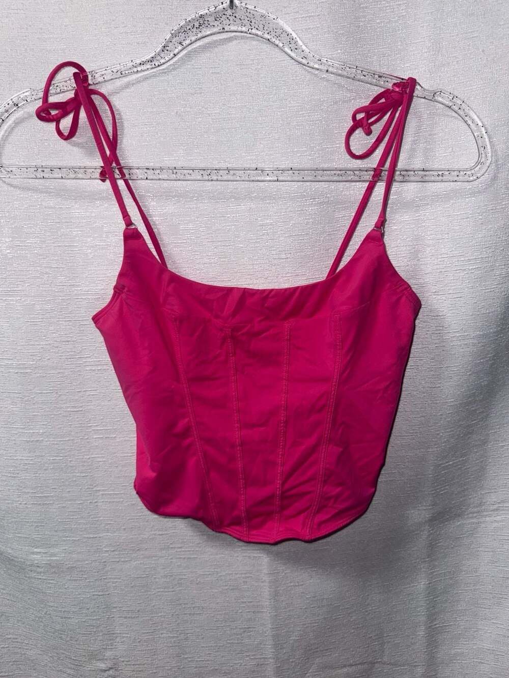 Gilly Hicks Hot Pink Micro Corset Bustier Top
